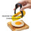 Convenient Silicone Eggs Rings Dishwasher Safe Nonstick-Yellow 7