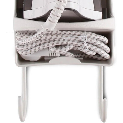 Iron Holders Iron Holder Wall Mounted Ironing Board Clothes Hanger (Black) 2