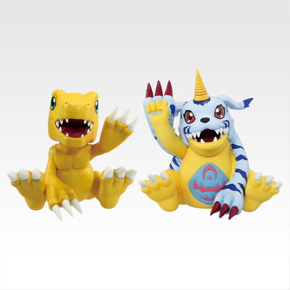 Bandai Ichiban Kuji Digimon Clash Of & Darkness Agumon Gabumon Figure Light