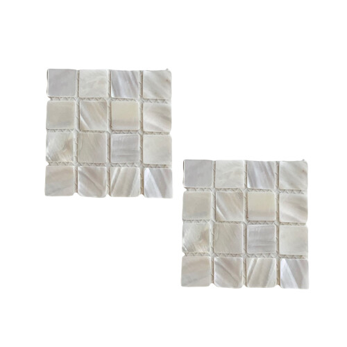 2pcs Handmade Drink Coasters Heat Resistant Cup Mats-White S