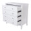 4 Drawer Chest - MDF - 83 x 43 x 85 cm - White 4