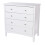 4 Drawer Chest - MDF - 83 x 43 x 85 cm - White 2