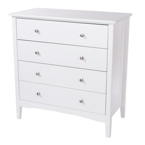 4 Drawer Chest - MDF - 83 x 43 x 85 cm - White 1