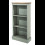 Corona Grey 3 Tier Low Narrow Bookcase 1
