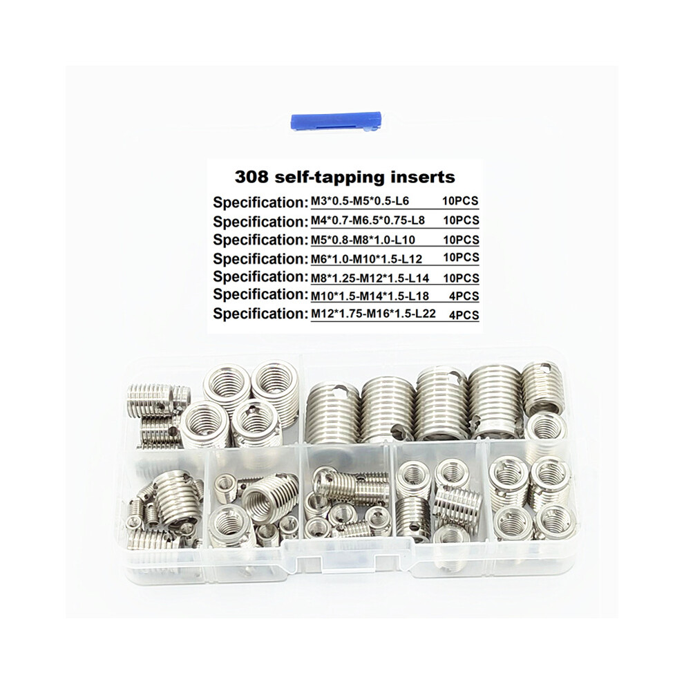 Professional Thread Repair Set, Stainless Steel Inner Thread Inserts For Vibrant Connection Strength, Self Tapping Tools Ensuring Seamless Industrial 9454554067308