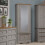 Corona Grey Armoire With Mirrored Door 6