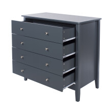 4 Drawer Chest - MDF - 83 x 43 x 85 cm - Blue