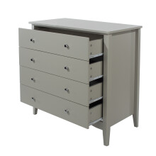 4 Drawer Chest - MDF - 83 x 43 x 85 cm - Grey