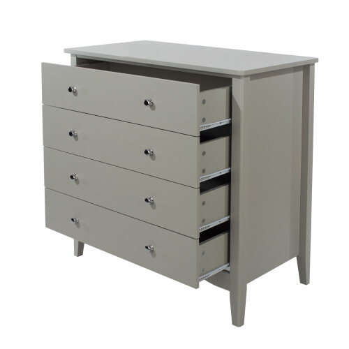 4 Drawer Chest - MDF - 83 x 43 x 85 cm - Grey