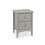 2 Drawer Bedside Cabinet - MDF - 40 x 32 x 57 cm - Grey 3