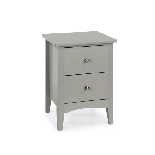 2 Drawer Bedside Cabinet - MDF - 40 x 32 x 57 cm - Grey 2