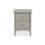 2 Drawer Bedside Cabinet - MDF - 40 x 32 x 57 cm - Grey 2