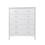 5 Drawer Chest - MDF - 83 x 43 x 101 cm - White 7
