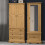 Core Products CR525 Classic Corona 1 Door Mirrored Wardrobe - Rustic Pine 4