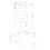 5 Drawer Chest - MDF - 83 x 43 x 101 cm - Blue 6