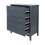 5 Drawer Chest - MDF - 83 x 43 x 101 cm - Blue 4
