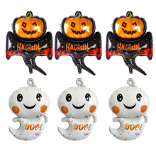 Strašidelná halloweenska dekorácia, realistický dizajn halloweenskych fóliových balónov, veľké netopiere, mylarové balóny, párty