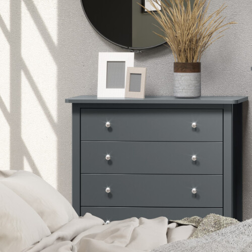 4 Drawer Chest - MDF - 83 x 43 x 85 cm - Blue 2