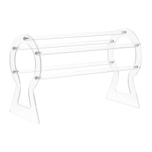 Acryl organizer voor haarbanden, transparant opbergrek voor haarclips en accessoires. Duurzame constructie met eenvoudige montage, compact formaat