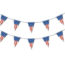 Bannières drapeau américain faciles à installer, décorations patriotiques pour la fête de l'indépendance, résistantes aux intempéries, rouge,