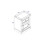 Corona 1 Door, 1 Drawer Bedside Cabinet 6