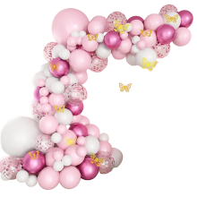 Kit de guirlande de ballons papillons multicolores « Pièce maĂ®tresse des fĂŞtes », en latex naturel de qualitĂ© supĂ©rieure, facile Ă