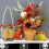 Τραπεζομάντιλο Halloween, Πλαστικό ορθογώνιο κάλυμμα μιας χρήσης με κρανίο ζόμπι για 4