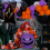 Μπαλόνι λάτεξ για Halloween, κιτ γιρλάντας από μπαλόνια Diy, μωβ πράσινο μαύρο θέμα 4