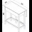 Core Corona White Wash Pine Breakfast Drop Leaf Table & 2 Stools 7