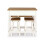Core Corona White Wash Pine Breakfast Drop Leaf Table & 2 Stools 8