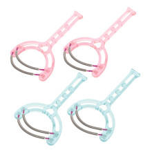 Facial Hair Remover 4pcs Dual Spring Epilator for Women Upper Lip and Chin Quick Hair Removal Pink and Green