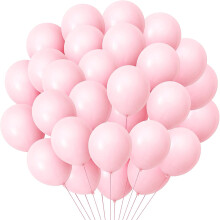 Ballons rose pastel durables, ballons de fête en latex longue durée pour toutes les célébrations, résistants aux taches d'huile et à l'eau,
