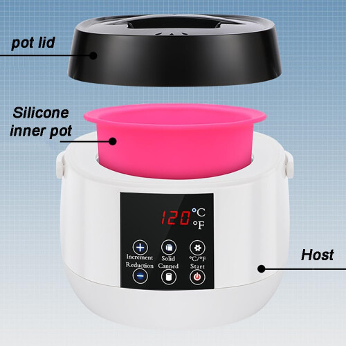 Wax Warmer with Adjustable Temperature Control and LCD Display, Fast Dual Wax Melting Modes 1
