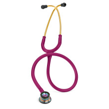 3M Littmann Classic II Infant Stethoscope 2157, Rainbow-Finish Chestpiece, Raspberry Tube
