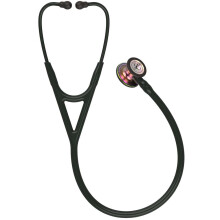 3M Littmann Cardiology IV Diagnostic Stethoscope, Rainbow-Finish Chestpiece, Black Tube, Stem and Headset, 27 inch, 6165