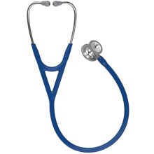 3M Littmann Cardiology IV Diagnostic Stethoscope, Standard-Finish Chestpiece, Navy Blue Tube, Stainless Stem and Headset, 27 inch, 6154