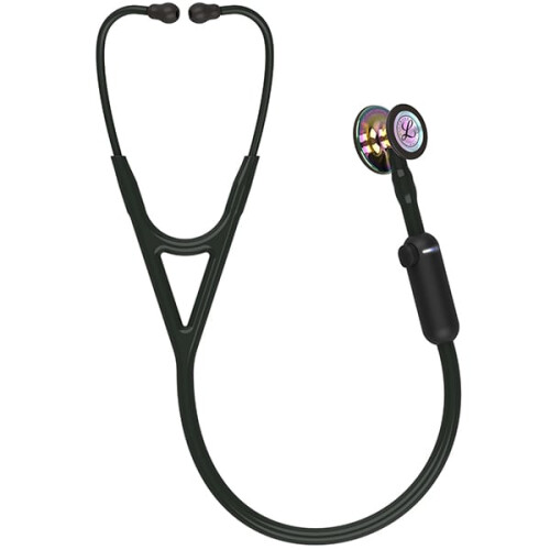 Estetoscópio Digital 3M Littmann CORE 8572 com Campânula Arco-íris 1
