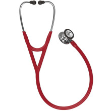 3M Littmann Cardiology IV Diagnostic Stethoscope, Mirror-Finish Chestpiece and Stem, Burgundy Tube, Stainless Headset, 27 inch, 6170