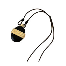Wine Flask Shape Delicate Necklace Wood Neck Jewelry-Gold