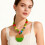 Playful and Charming Apples Bead Necklace to Elevates-Red 5