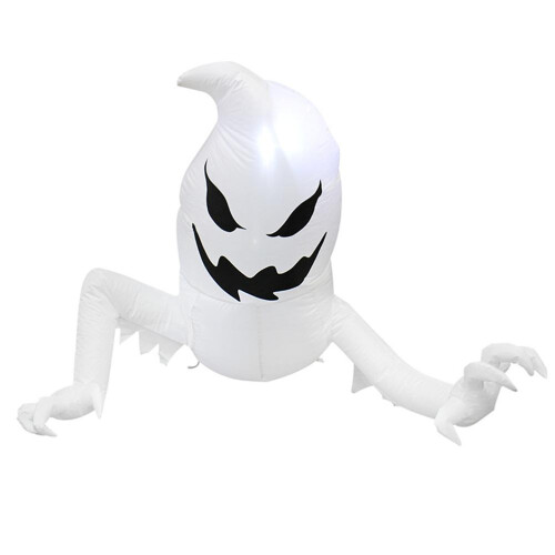 Διακοσμήσεις για το Halloween σε φεστιβάλ, φουσκωτό φάντασμα με τρομακτική πινελιά 1