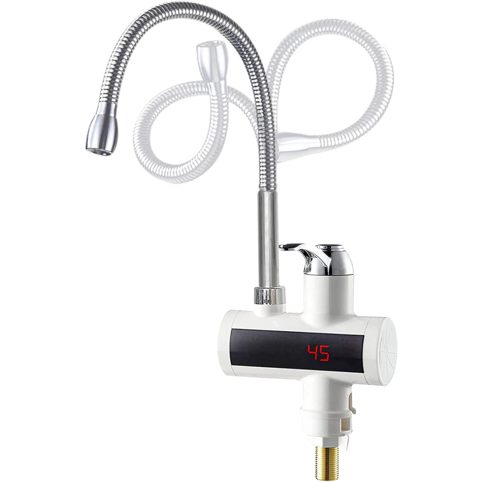 Tank-Free Water Heater Faucet, Fast Heating With Led Display For Instant Temperature Monitoring, Ideal For Kitchen And Bathroom Areas 9466005081894
