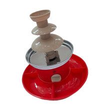 Chocolate Fondue Fountain Maker 3 Stage Professional EU Power Adapter 220V Electric Chocolate Fondue Fountain Chocolate Maker