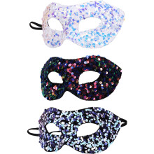 Masques de bal masqué avec bâtonnet pour couples, matériau de qualité supérieure, design élégant et scintillant, masque de costume en