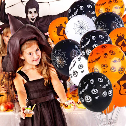 Παιδικές διακοσμήσεις γενεθλίων για το Halloween, μπαλόνια κινουμένων σχεδίων για 2