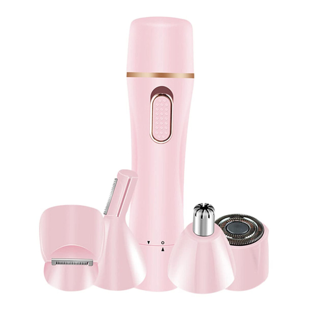 4in1 Women's Electric Shaver and Trimmer for Face Bikini Legs Rechargeable Hair Removal