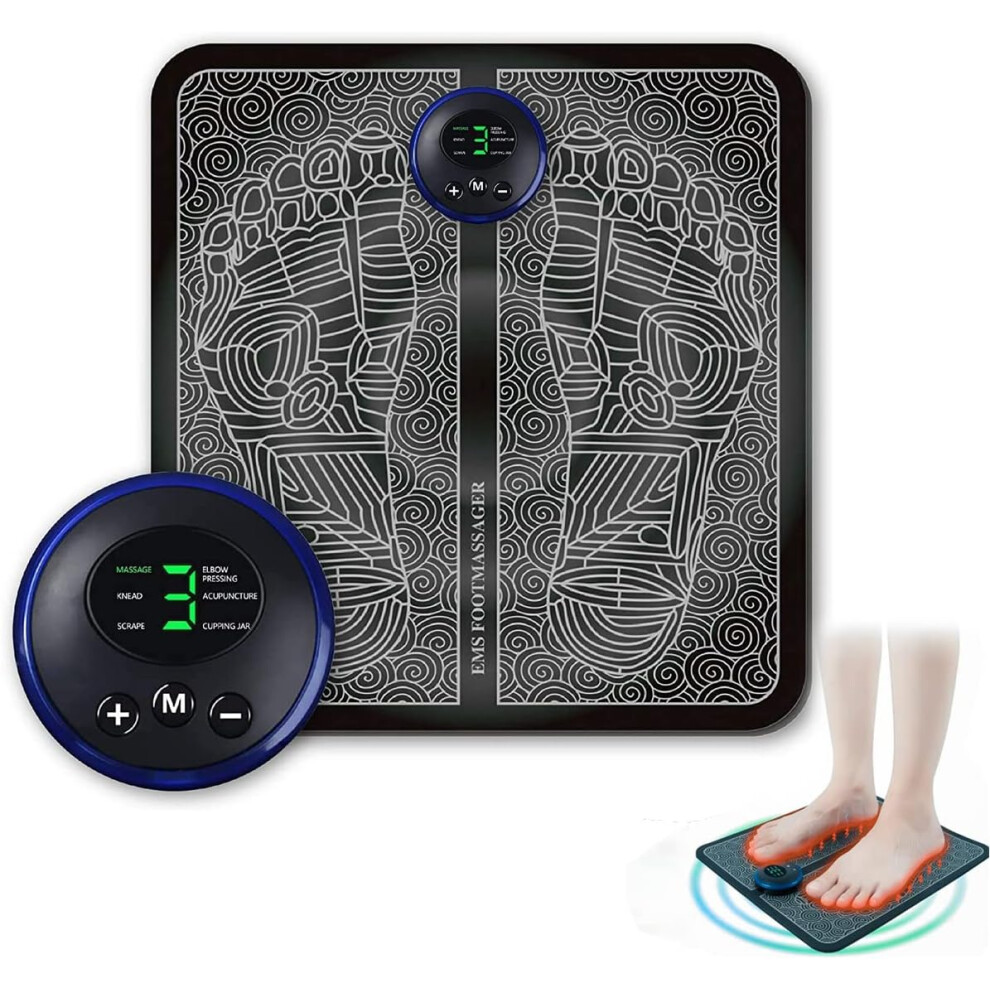 Foot Mat Electrodes For Deep Tissue Results, Portable Foot Massager With Customizable Massage Settings For Enhanced Relaxation 9466005082563