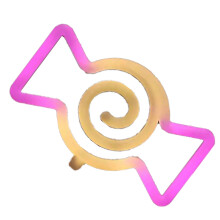 Soilse Hata Cailleach Soilse Oíche atá á n-oibriú ag USB, Comharthaí Neon Taibhse Lampa Neon Crochta le haghaidh Maisiú Cóisire Féile,