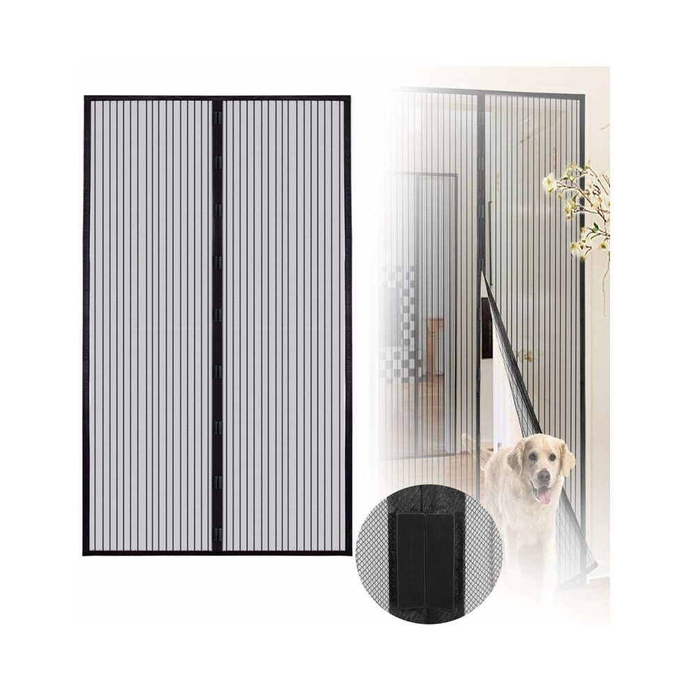 Mesh Screen Door For Automatic Closing, Physical Protection Isolates Mosquitoes With Durable Fiberglass Construction For Noiseless Entry 9466005481519