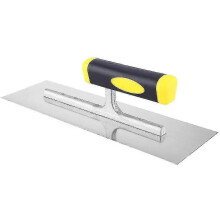 (As show, One size) Professional Plastering Trowel, Handheld Stainless Steel Plastering Skimming